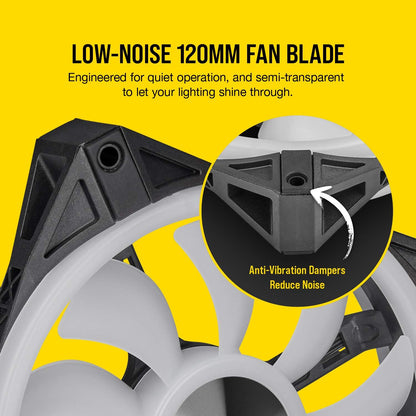QL Series, Ql120 RGB, 120Mm RGB LED Fan, Single Pack - Black